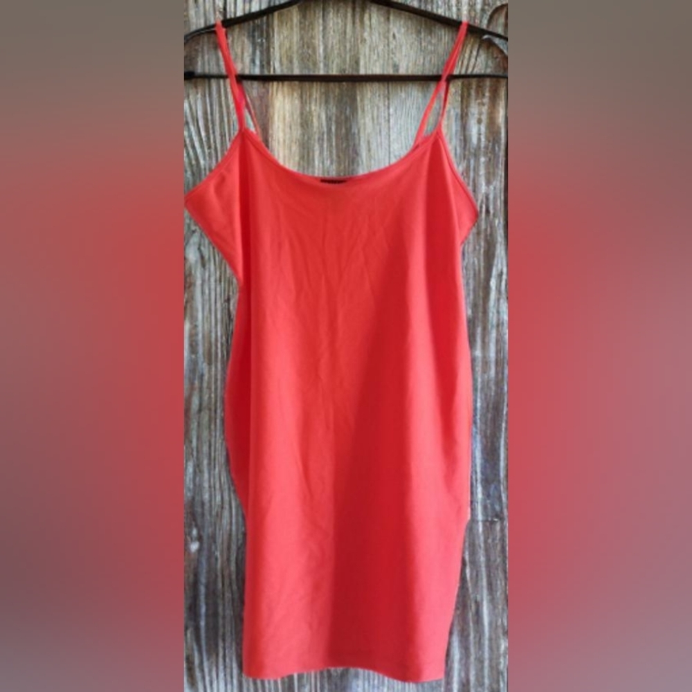 REVAMPED/ Orange Bodycon dress/XL